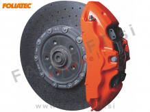 Barva za zavorne čeljusti / oranžna (sijaj)