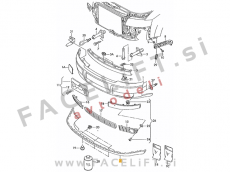 Audi A4 B6 00-04 spojler sprednjega odbijača