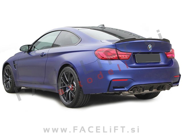 BMW 4 F32 Coupe 13-20 spojler za prtljažnik karbon (sijaj)