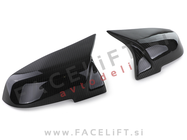 BMW 4 F32 F33 F36 13- pokrovi ogledal M4 izgled karbon (sijaj)