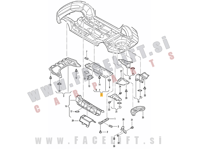 Seat Leon / 1P (05-12) / zaščita motorja / leva