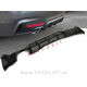 BMW 4 F32 F33 F36 13-21 difuzor M-Performance izgled črni mat BMW 4 F32 F33 F36 13-21 difuzor M-Performance izgled črni mat