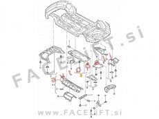 VW Scirocco 81-92 zaščita motorja leva