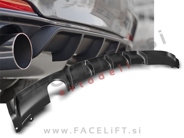 BMW 3 F30 F31 11-19 difuzor M-Performance izgled črni mat