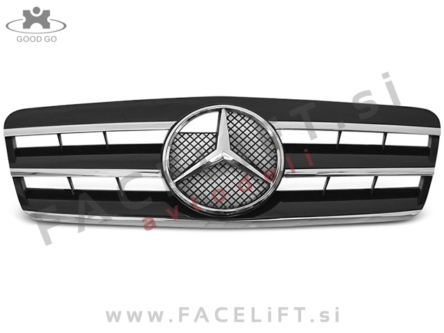 Mercedes CLK C208 97-03 maska črna kromirana CL izgled