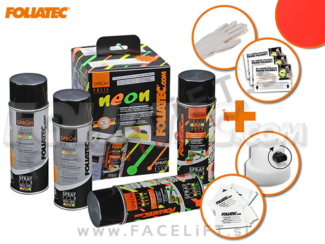 Folija sprej / 2x 400ml / rdeča (neon)