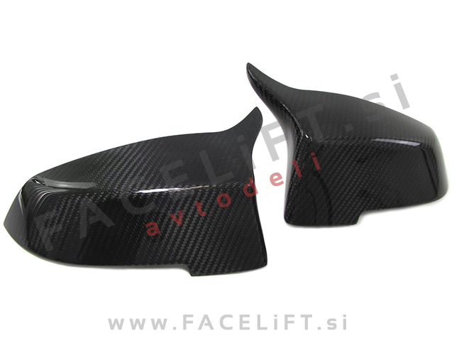 BMW 5 / F10 F11 (13-17) / pokrovi ogledal / karbon / M5