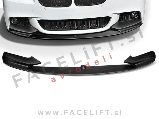 BMW 5 F10 F11 10-17 podaljšek sprednjega odbijača M-Performance črni (mat) BMW 5 F10 F11 10-17 podaljšek sprednjega odbijača M-Performance črni (mat)