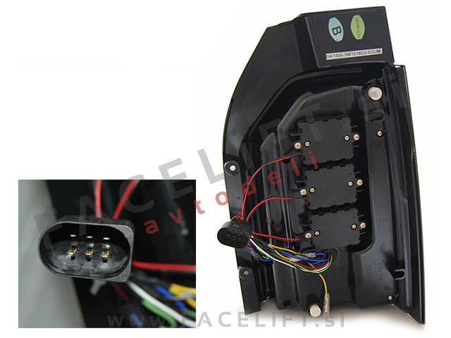VW T6 15-19 zadnje LED luči DTS