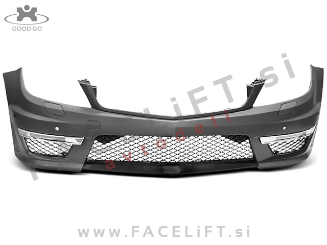 Mercedes C S204 W204 11-14 sprednji odbijač AMG C63 izgled PDC SRA