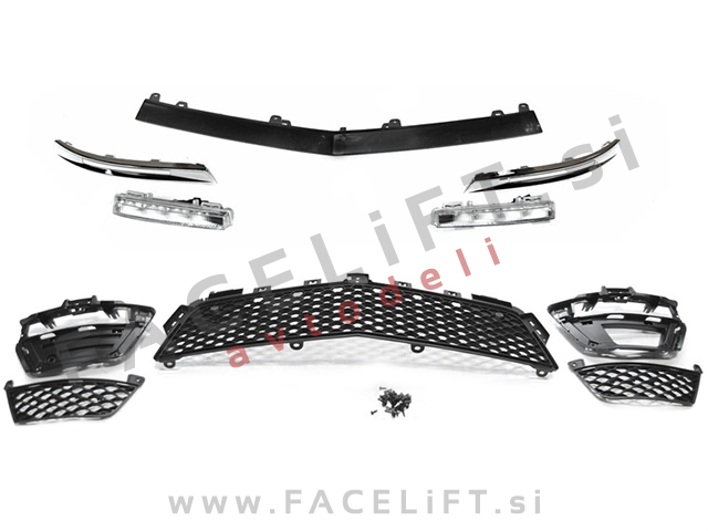Mercedes C S204 W204 11-14 sprednji odbijač AMG C63 izgled PDC SRA