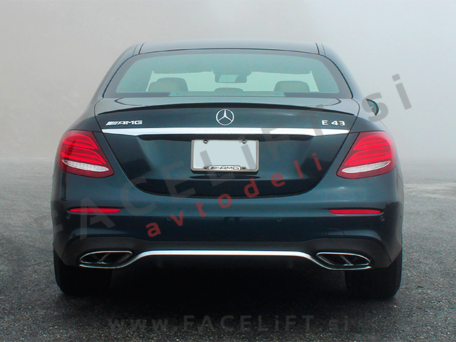 Mercedes E Limuzina W213 16-19 zadnji odbijač AMG E43 izgled PDC Mercedes E Limuzina W213 16-19 zadnji odbijač AMG E43 izgled PDC