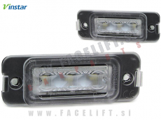 Mercedes GL X164 06-12 LED osvetlitev registrske tablice z ohišjem Mercedes GL X164 06-12 LED osvetlitev registrske tablice z ohišjem