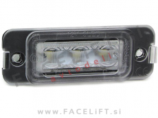Mercedes GL X164 06-12 LED osvetlitev registrske tablice z ohišjem Mercedes GL X164 06-12 LED osvetlitev registrske tablice z ohišjem