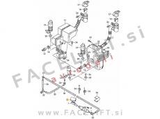 VW Golf 6 08-12 pokrov sistema za pranje žarometov SRA levi