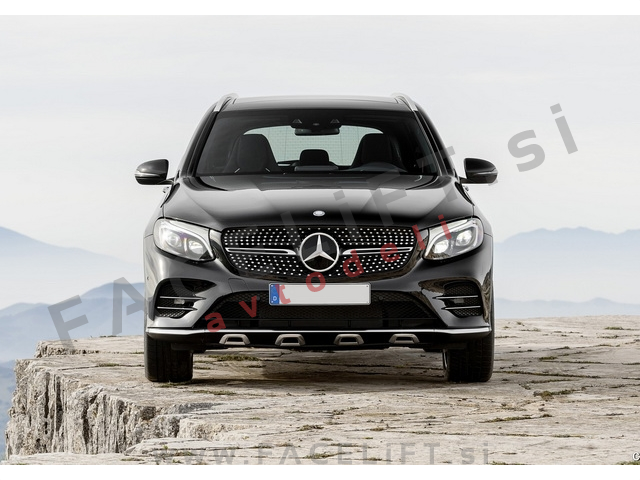 Mercedes GLC Coupe / C253 (16- ) / maska / AMG 43 Diamond Black Mercedes GLC Coupe / C253 (16- ) / maska / AMG 43 Diamond Black