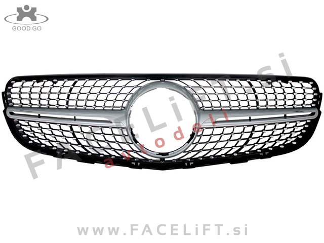 Mercedes GLC Coupe / C253 (16- ) / maska / AMG 43 Diamond Silver