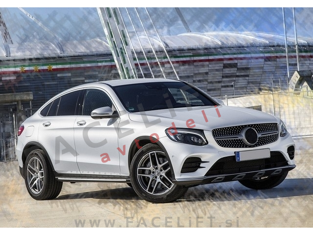 Mercedes GLC Coupe / C253 (16- ) / maska / AMG 43 Diamond Silver