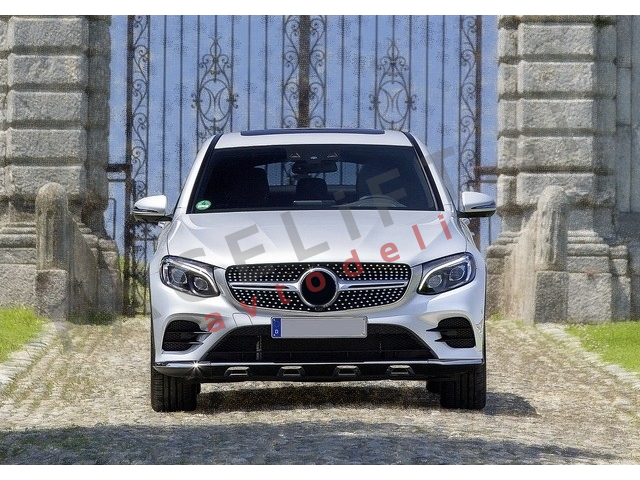Mercedes GLC Coupe / C253 (16- ) / maska / AMG 43 Diamond Silver