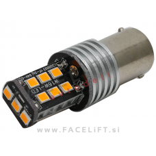 LED žarnica PY21W (BAU15s) 1157 6W 2835 SMD CANBUS 12V oranžna (za smernik) LED žarnica PY21W (BAU15s) 1157 6W 2835 SMD CANBUS 12V oranžna (za smernik)
