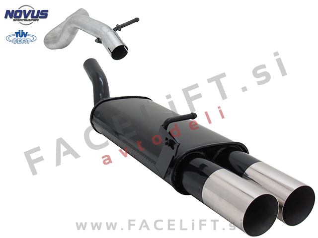 VW Golf 4 97-03 športni izpušni lonec 2x 90mm RL-Design