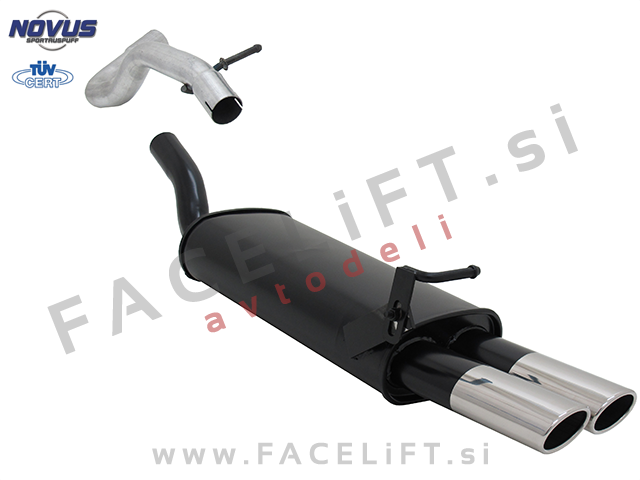 VW Golf 4 / 1J (97-03) / športni izpušni lonec / 2x 85/58mm / AM-Design VW Golf 4 / 1J (97-03) / športni izpušni lonec / 2x 85/58mm / AM-Design