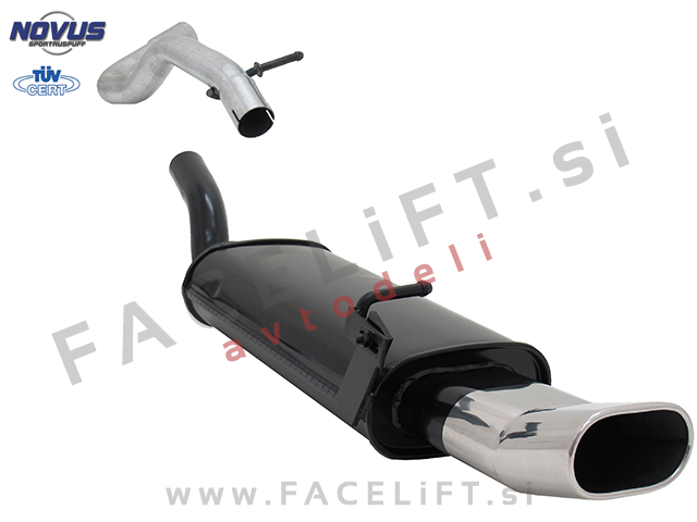 Seat Leon / 1M (99-05) / športni izpušni lonec / 1x 135/75mm / DTM
