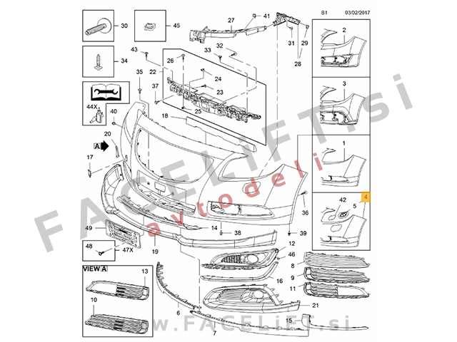 Opel Insignia / G09 (08-13) / sprednji odbijač / PDC / SRA