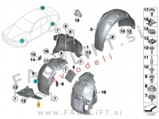 BMW 3 GT F34 M 13- sprednji kolotek sprednji del levi