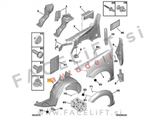 Citroen C3 05-10 sprednji kolotek levi