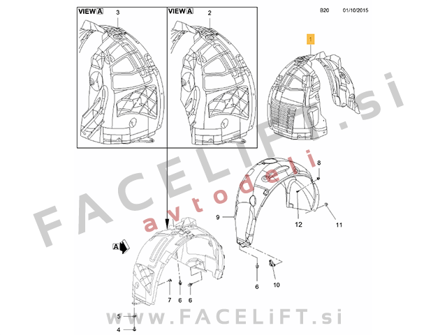 Opel Insignia / G09 (08-17) / sprednji kolotek / levi