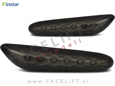 BMW 5 E60 E61 03-10 bočni LED smerniki zatemnjeni (smoke)