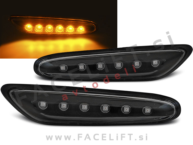 BMW bočni LED smerniki črni