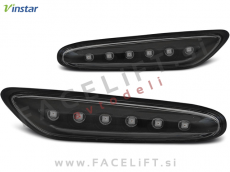 BMW 5 E60 E61 03-10 bočni LED smerniki črni