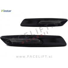 BMW 1 E81 E82 E87 E88 04-13 bočni LED smerniki črni (sijaj) zatemnjeni (smoke)