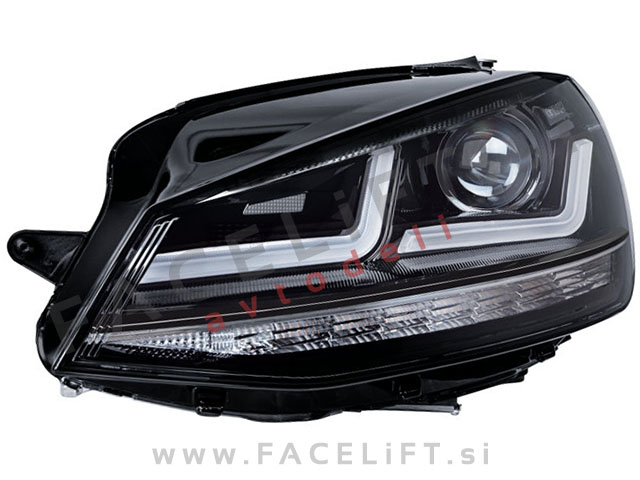 VW Golf 7 12-17 Osram LEDriving LED žarometi Black Edition