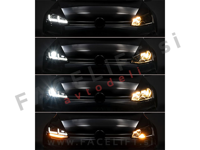 VW Golf 7 12-17 Osram LEDriving LED žarometi Black Edition