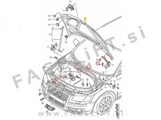 Audi A3 8P 8PA 04-08 pokrov motorja galvanizirano jeklo