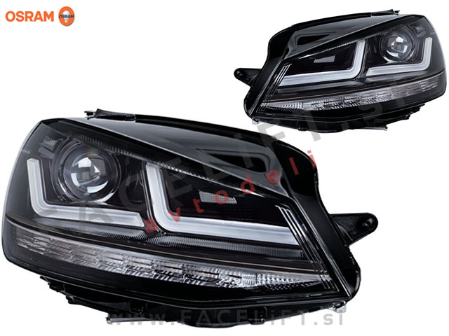 VW Golf 7 12-17 Osram LEDriving LED žarometi Black Edition