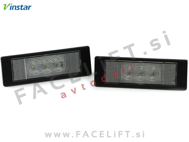 Mini Clubman Cooper One / R56 R57 R58 R59 (07-15) / LED osvetlitev registrske tablice z ohišjem