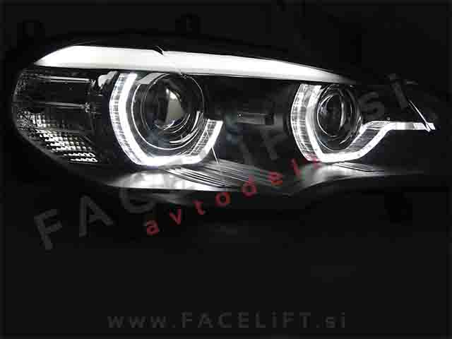 BMW X5 E70 06-10 bi-xenon žarometi DRL