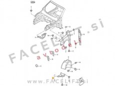VW Golf 6 08-12 sprednji kolotek sprednji del desni
