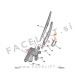Citroen C2 03-08 roka metlice brisalca z metlico zadnja Citroen C2 03-08 roka metlice brisalca z metlico zadnja