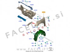 Ford Focus 3 10-18 sprednji blatnik levi