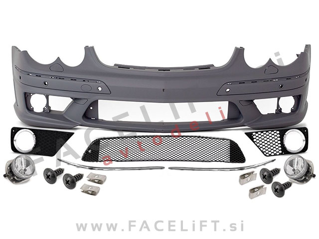 Mercedes CLK / C209 (02-10) / sprednji odbijač / AMG izgled / PDC / SRA