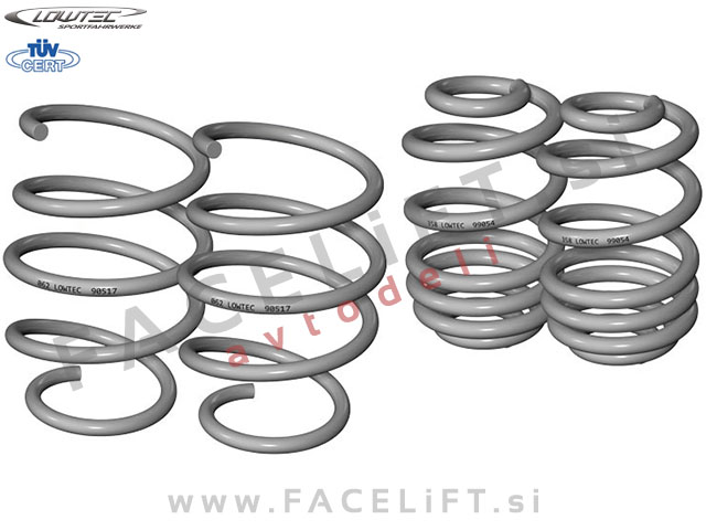Mercedes CLK / C209 (02-10) / športne vzmeti Lowtec / 45/40mm