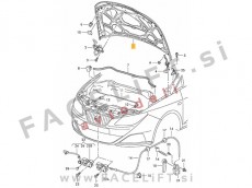 Seat Ibiza / 6J (08-12) / pokrov motorja