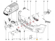 Renault Master / (10- ) / sprednji odbijač Renault Master / (10- ) / sprednji odbijač