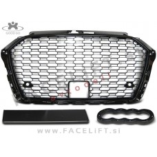 Audi A3 8V 16-20 maska RS3 izgled črna (sijaj)