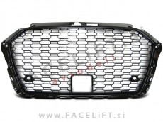 Audi A3 8V 16-20 maska RS3 izgled črna (sijaj)